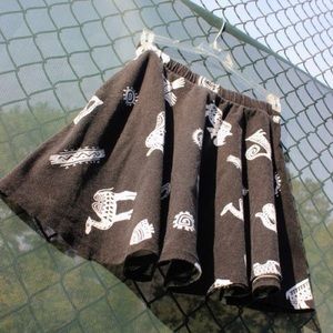 Forever 21 Pattern Skater Skirt